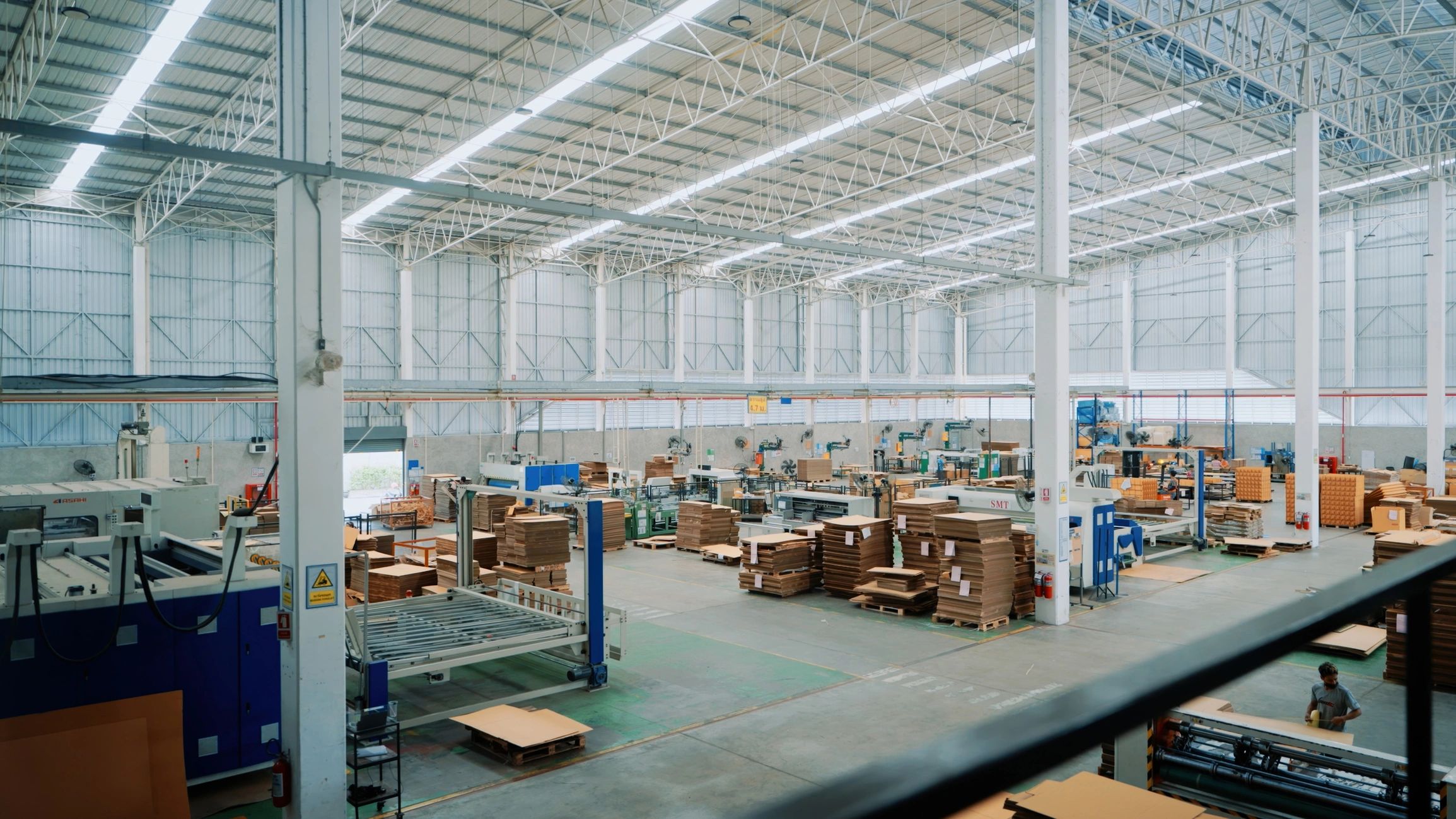 Efficient factory floor layout