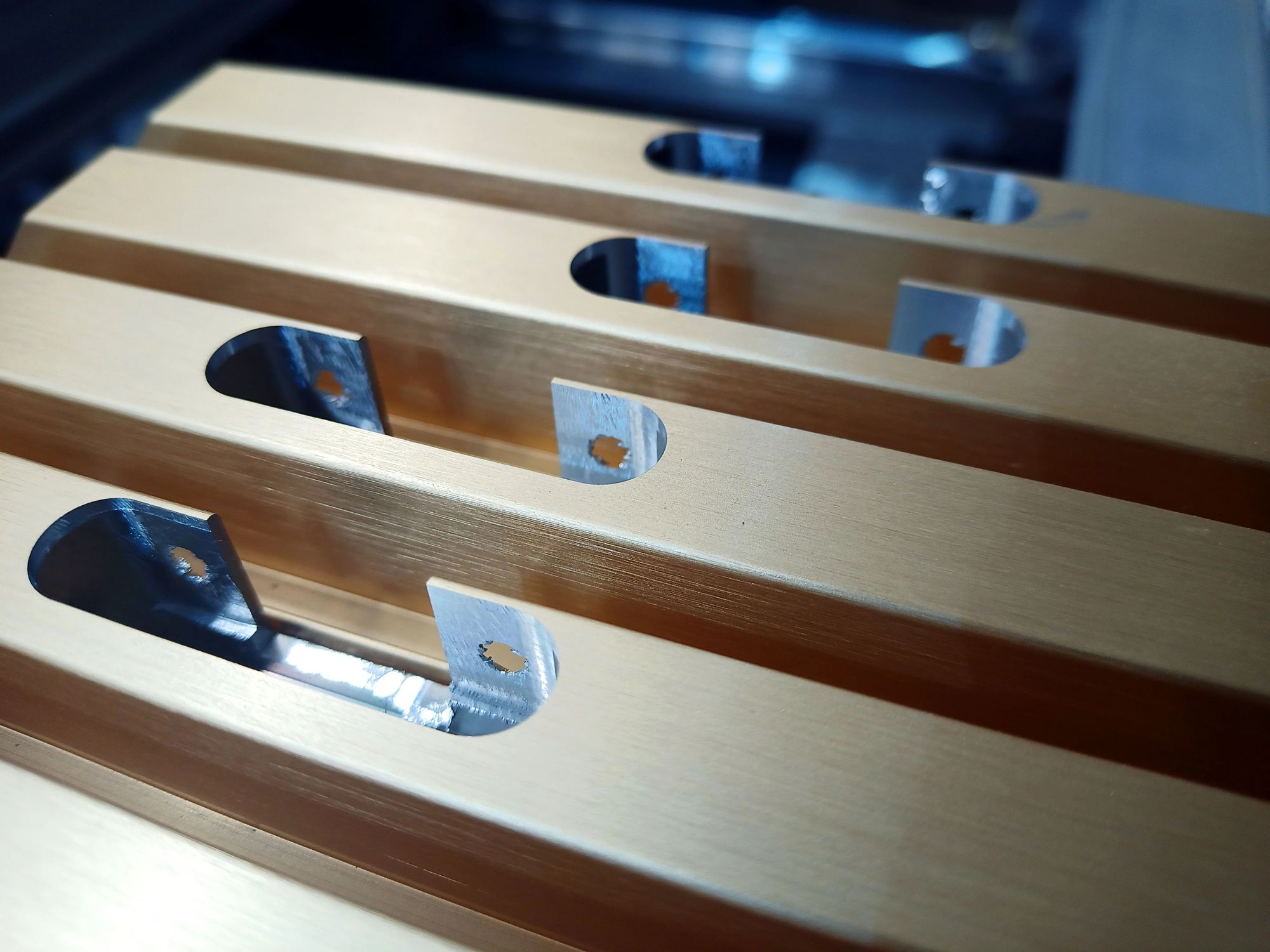 Custom metal profile and bracket component