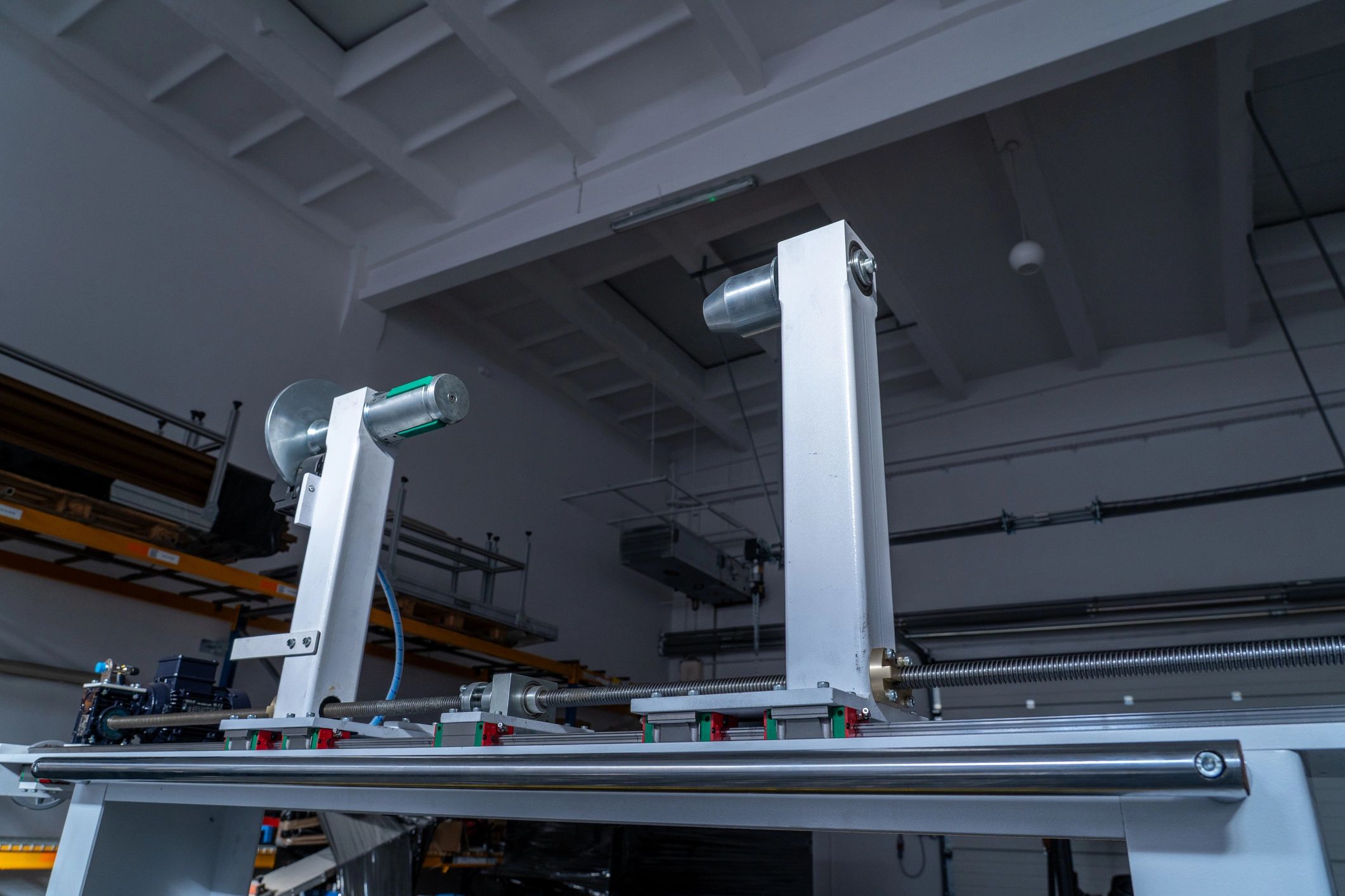 Precision positioning system and machine components in factory setting